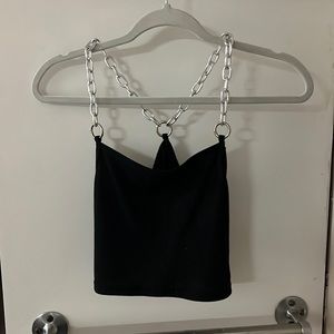 Black Cropped Tank